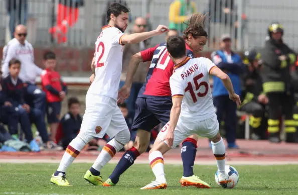 destro pjanic ekdal cagliari roma