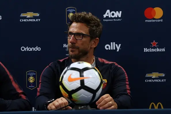 di francesco conf post roma tottenham icc2017