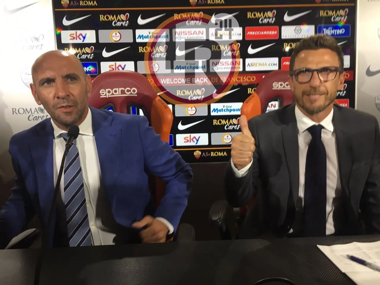 di francesco monchi pollice ok conf stampa