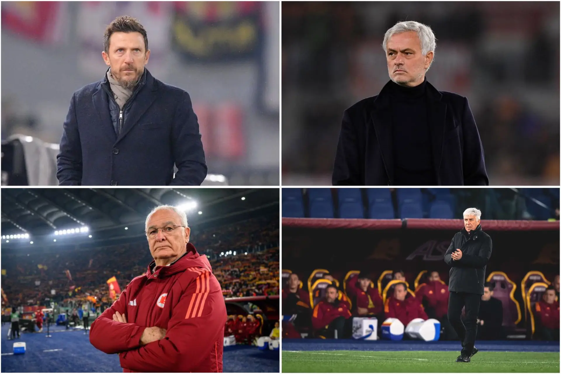 di francesco mourinho ranieri gasperini