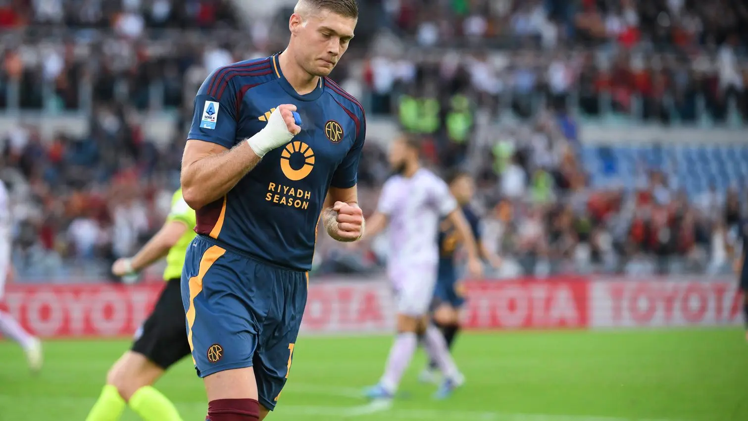 dovbyk roma udinese esultanza