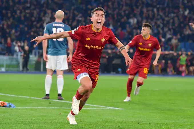 dybala esultanza roma feyenoord