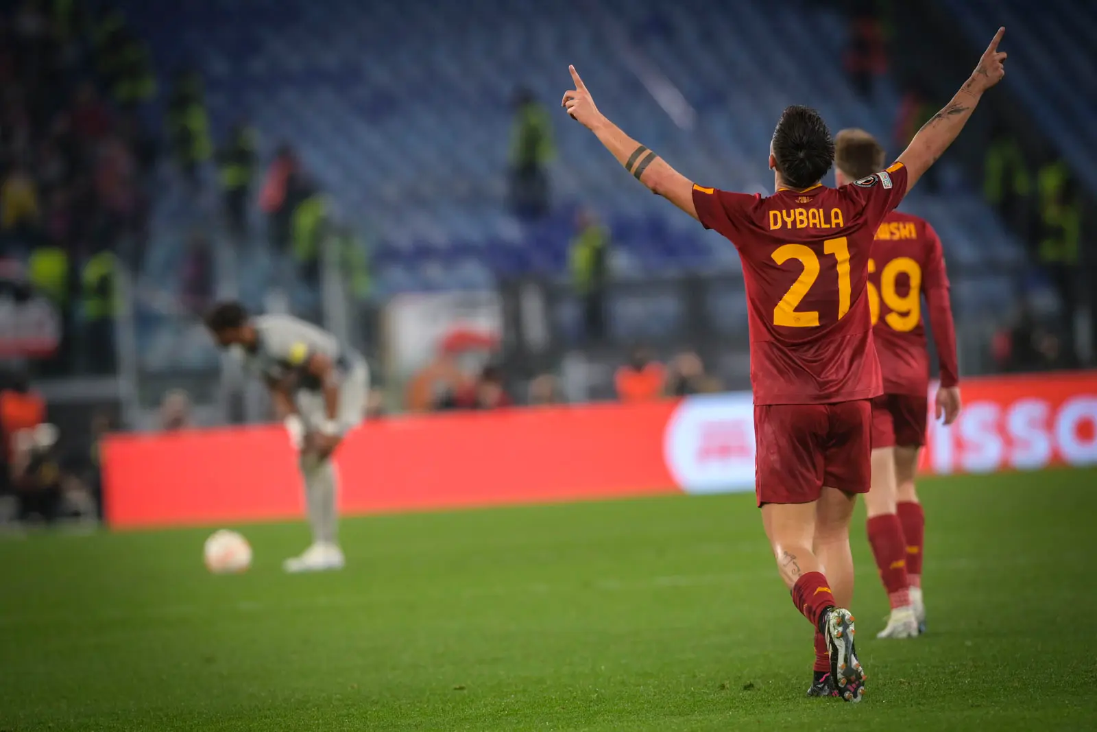 dybala esultanza roma salisburgo