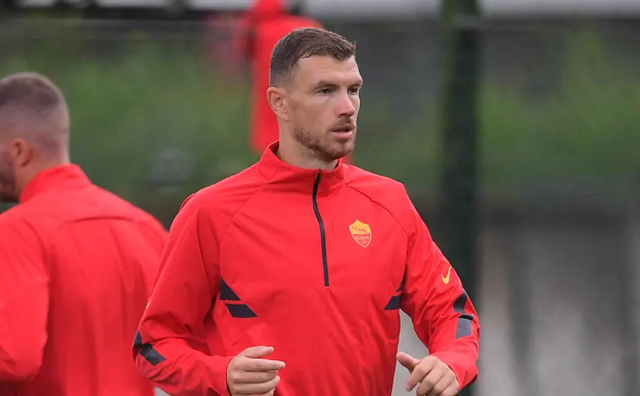 dzeko allenamento trigoria
