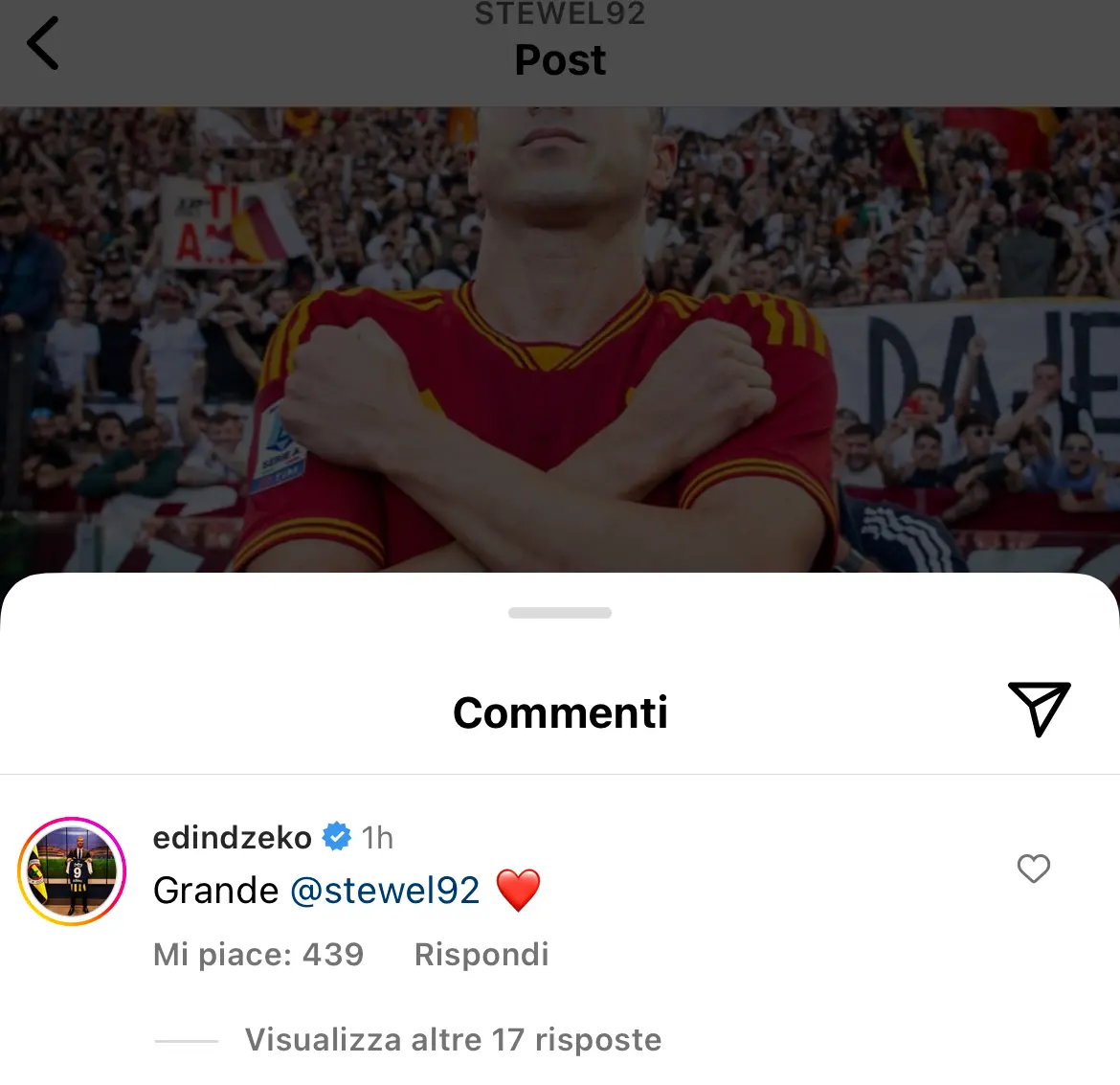 dzeko commento el sha