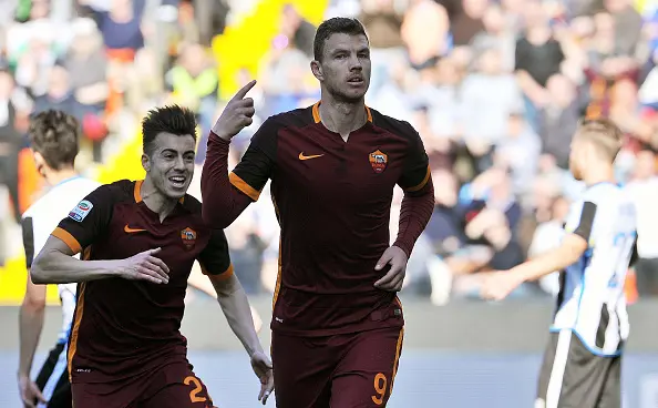 dzeko esulta el shaarawy
