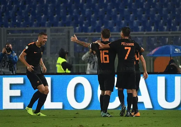 dzeko esulta roma verona