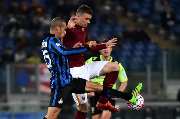 dzeko miranda contrasto roma inter