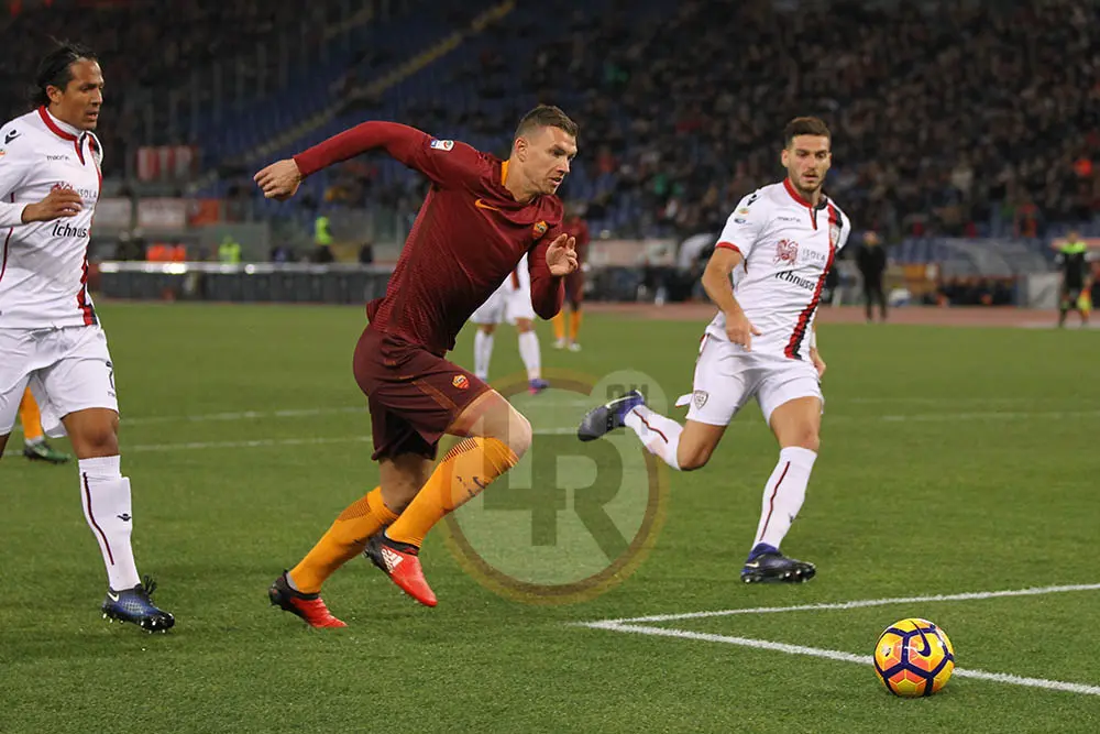 dzeko roma cagliari 2