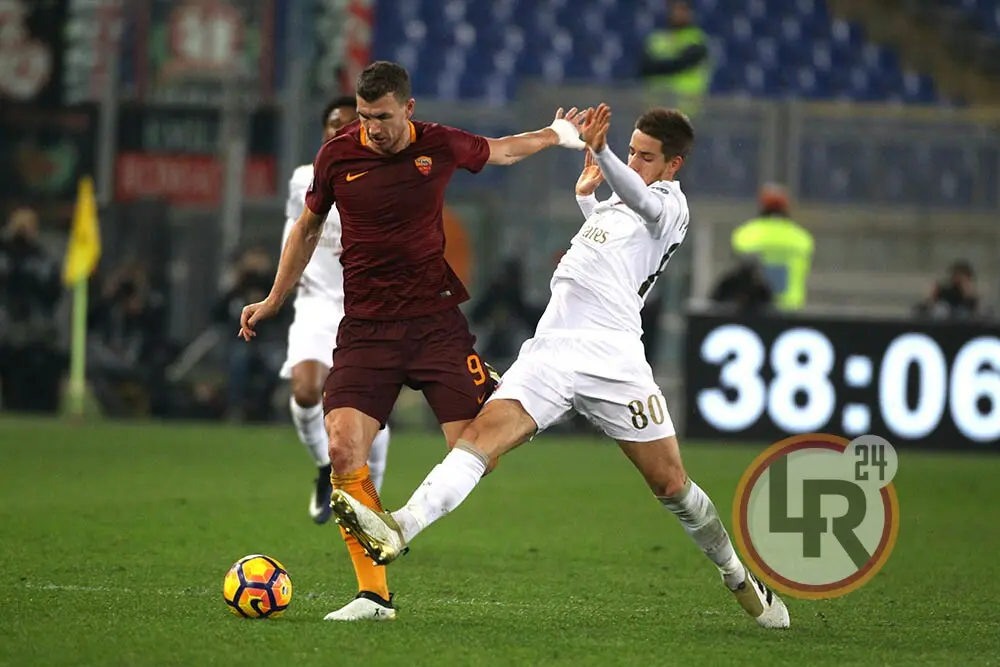 dzeko roma milan