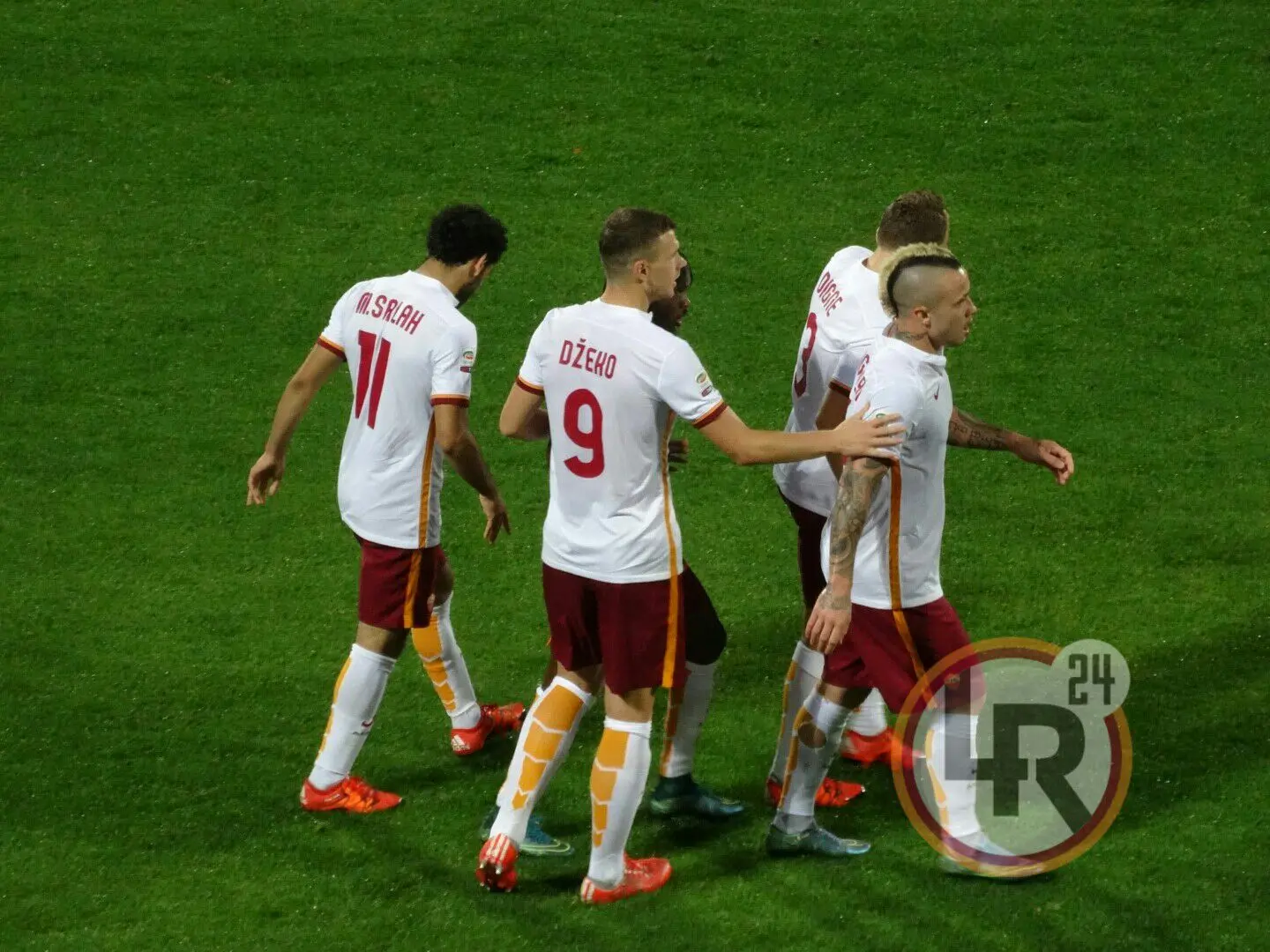 dzeko salah squadra esultanza seconda rete gervinho fiorentina roma 251015
