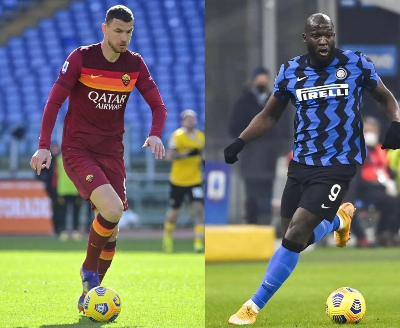 dzeko vs lukaku