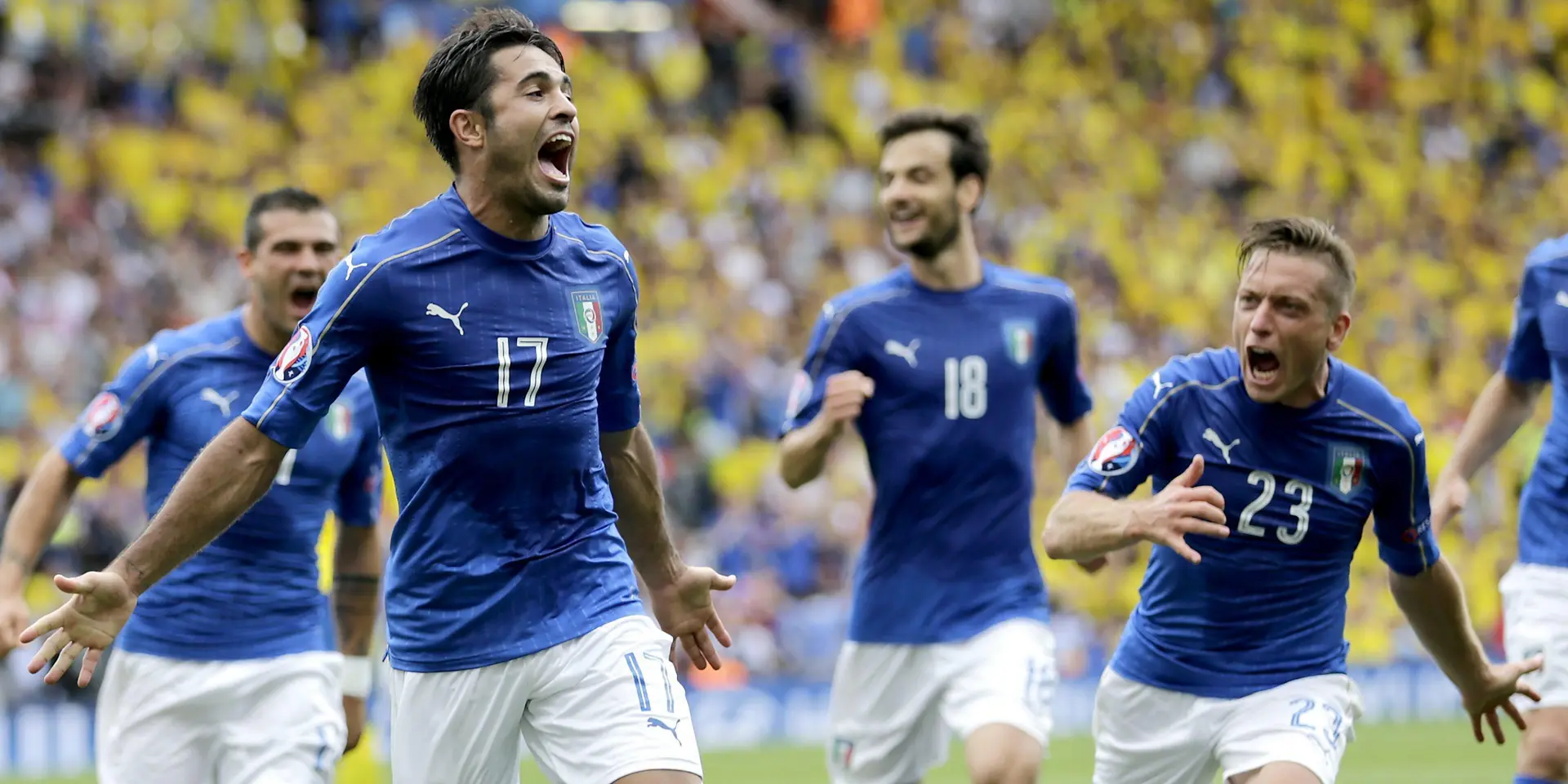 eder esultanza italia svezia