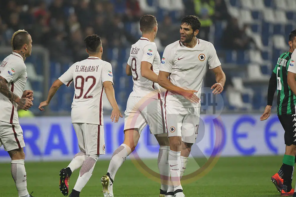 el shaarawy dzeko fazio sassuolo roma
