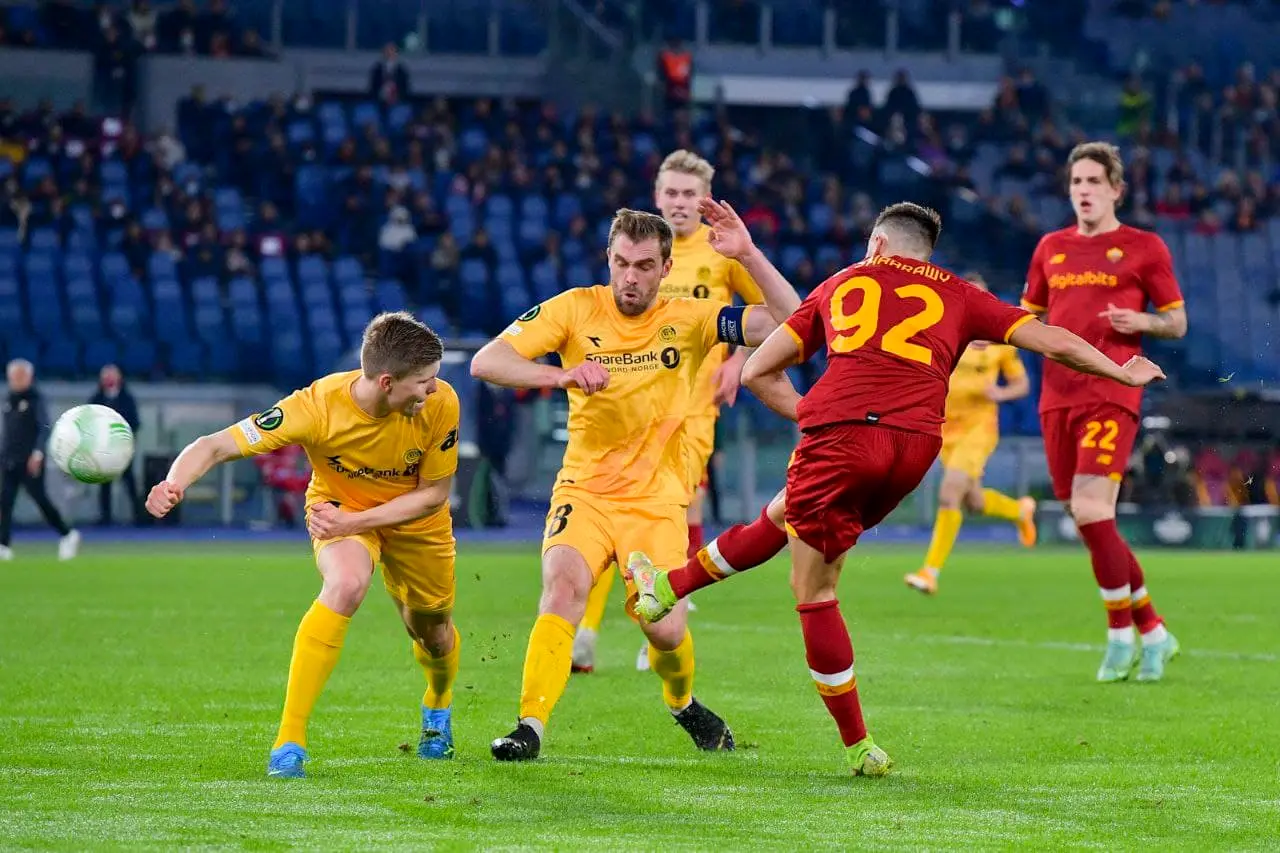 el shaarawy gol spalle roma bodo