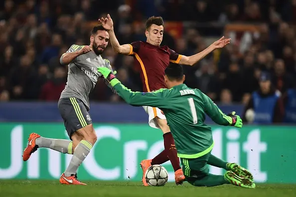 el shaarawy navas rigore roma real