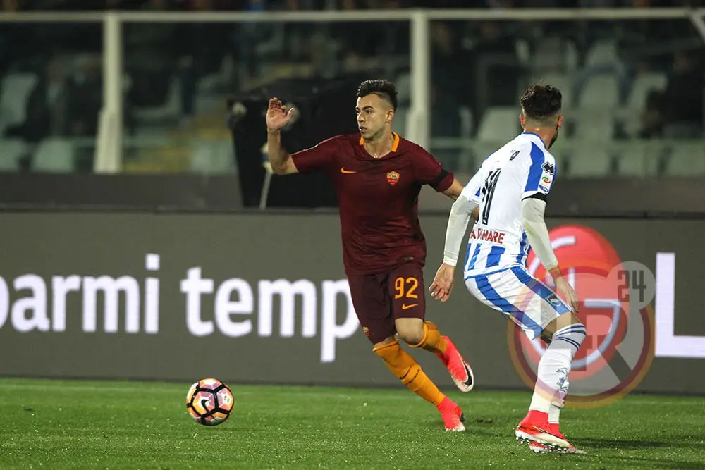 el shaarawy palla la piede pescara roma lr24