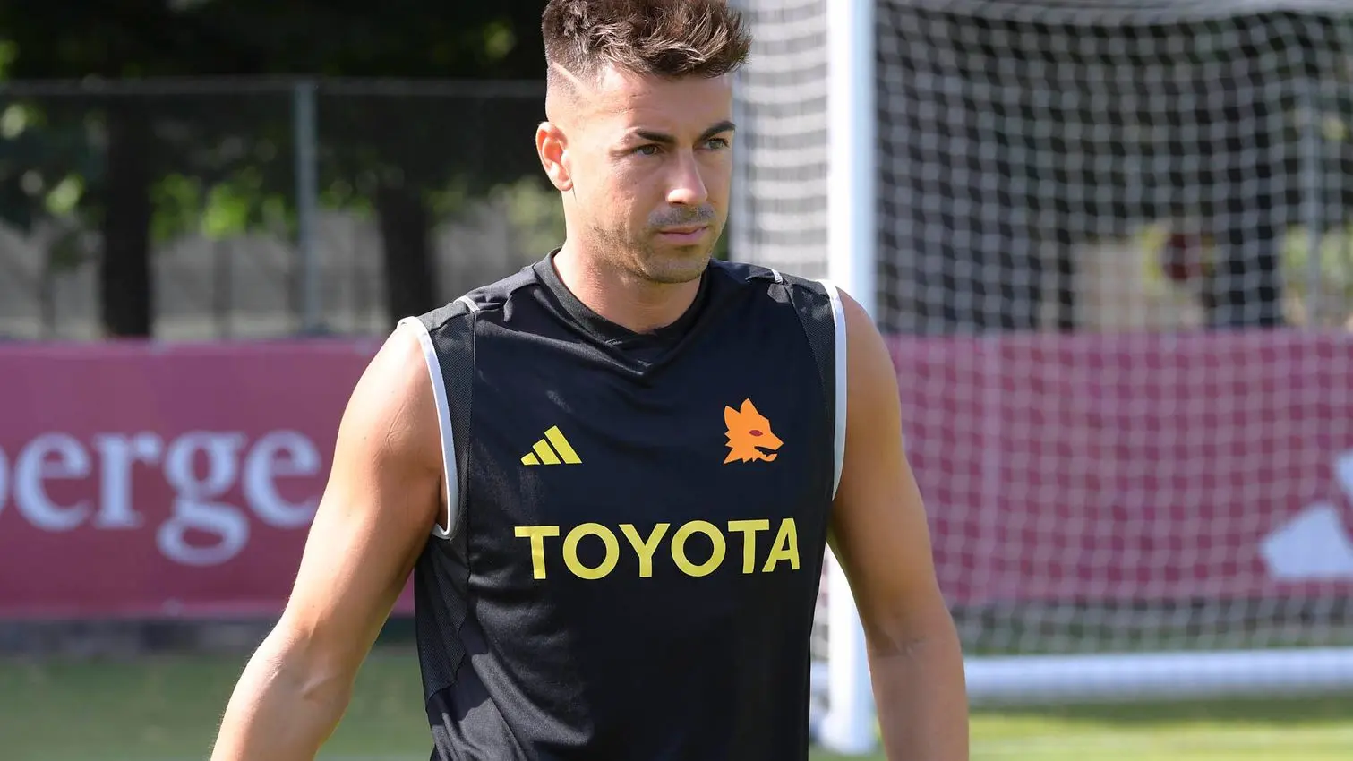 el shaarawy trigoria allenamento