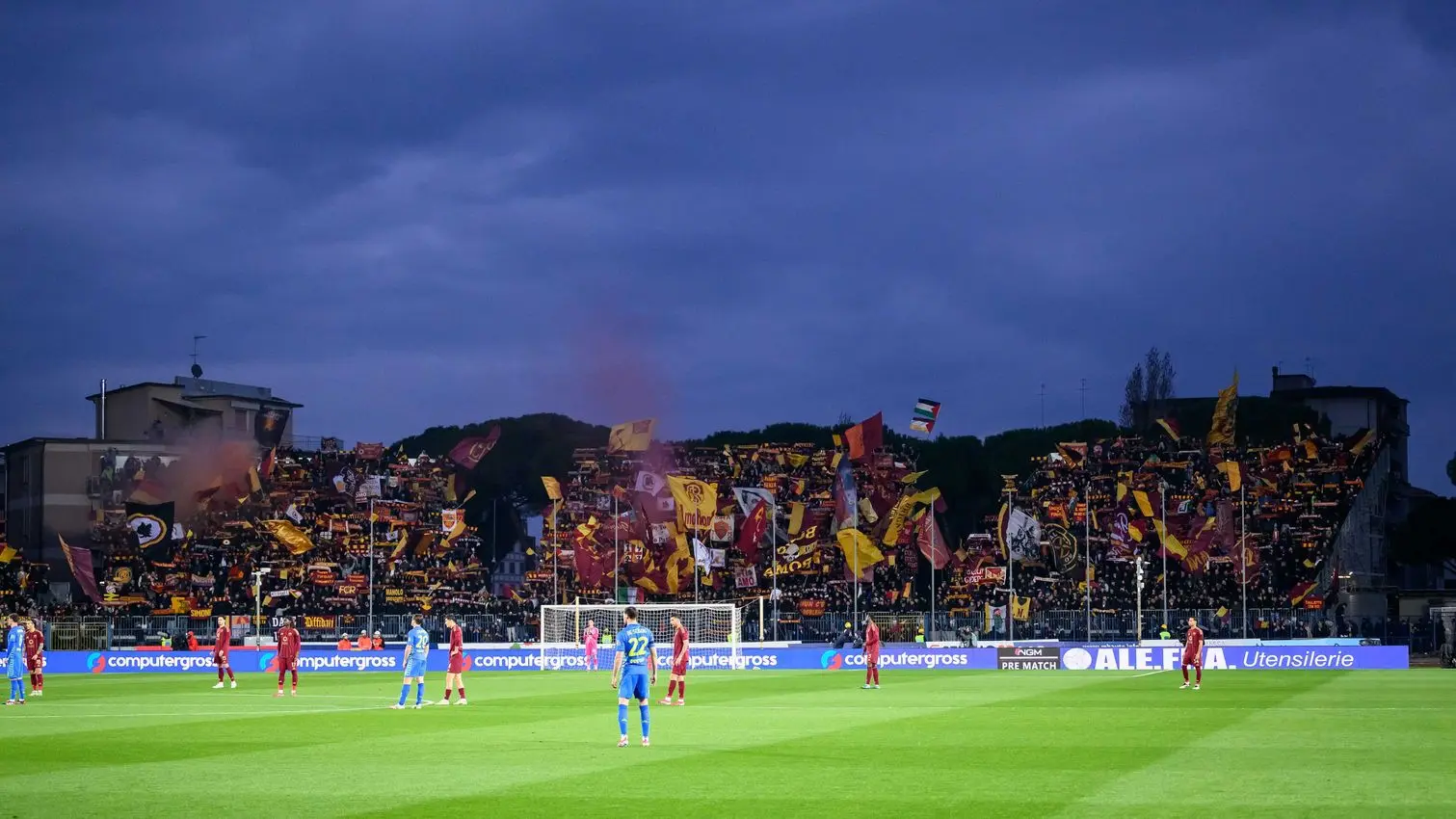 empoli roma tifosi settore ospiti