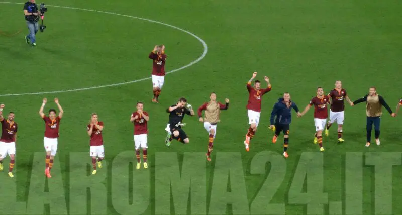 esultanza squadra fine partita