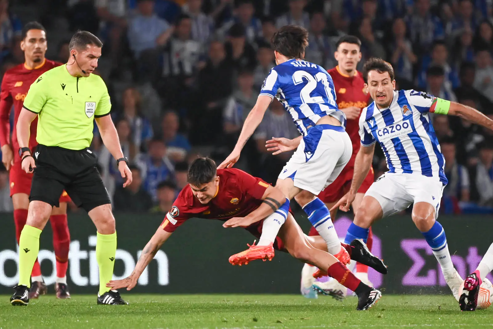 europa league real sociedad roma dybala 1