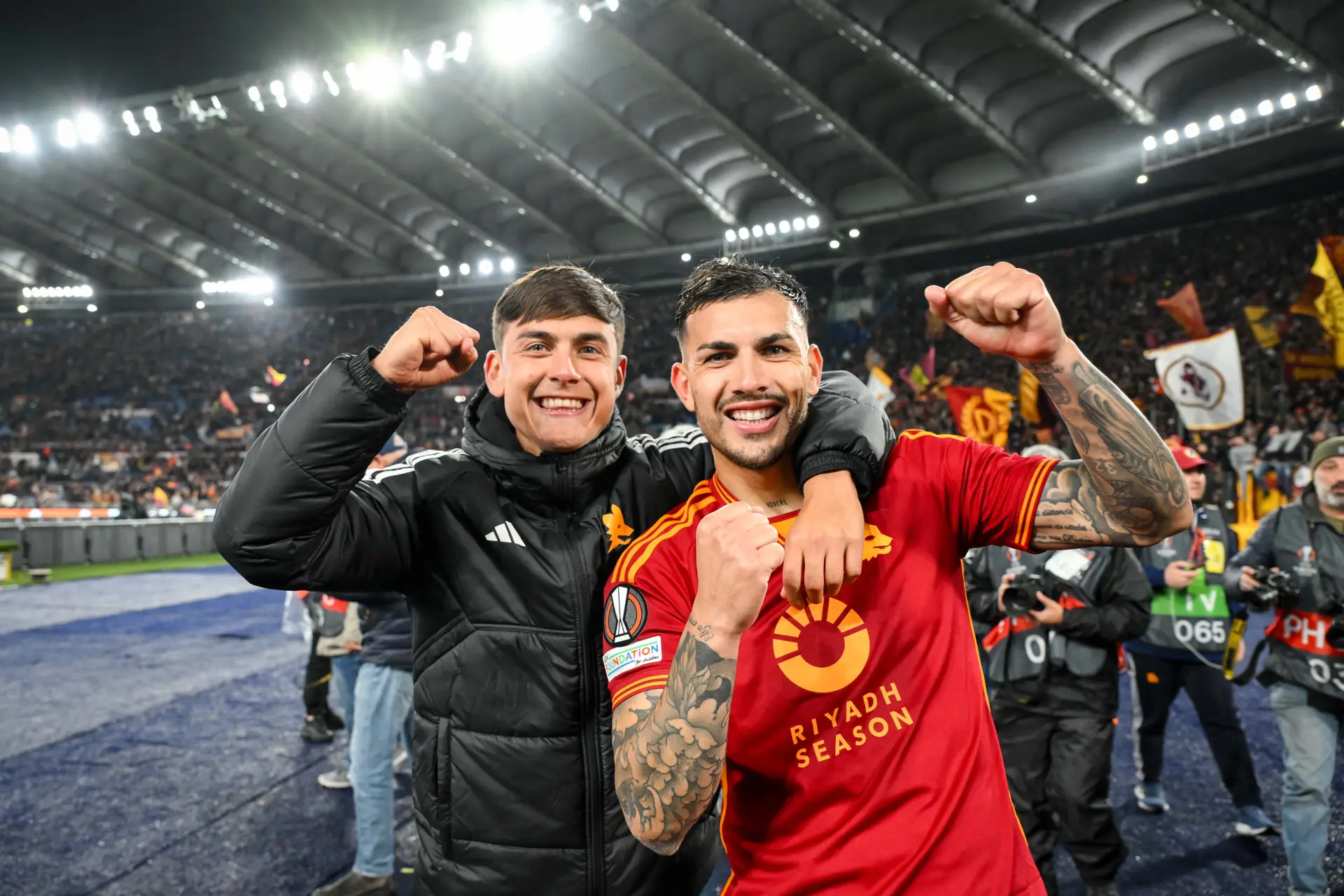 europa league roma milan dybala paredes