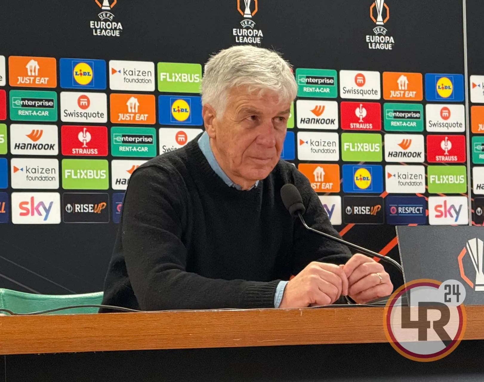 europa league roma stoccarda gasperini conferenza stampa