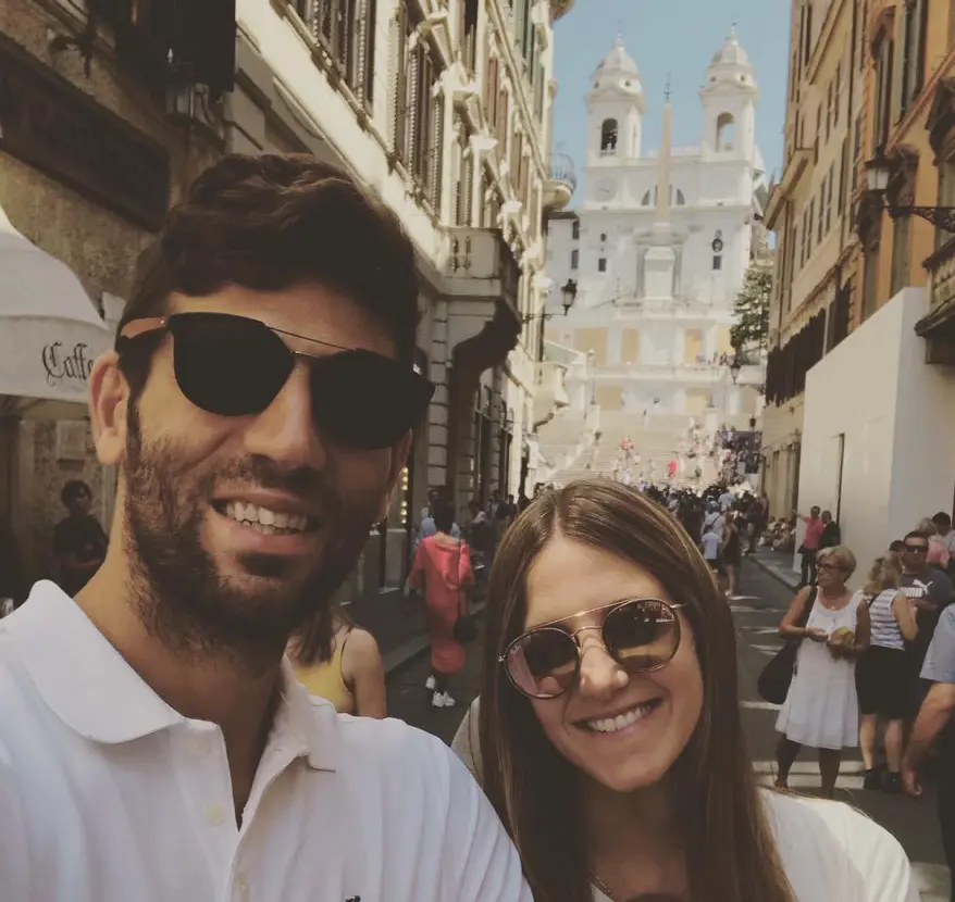 fazio con la compagna