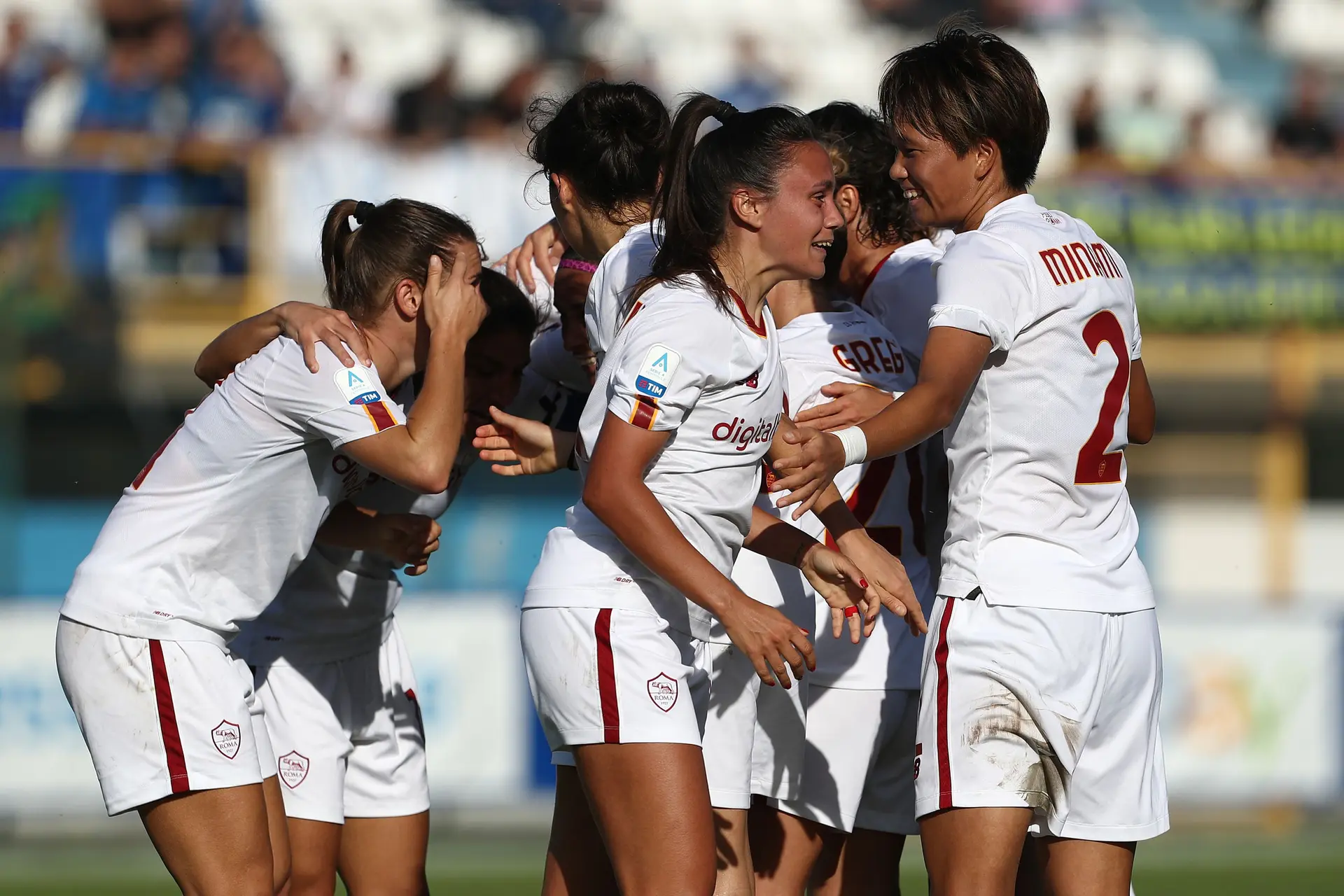 femminile inter roma esultanza squadra