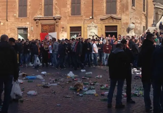 feyenoord tifosi piazza di spagna