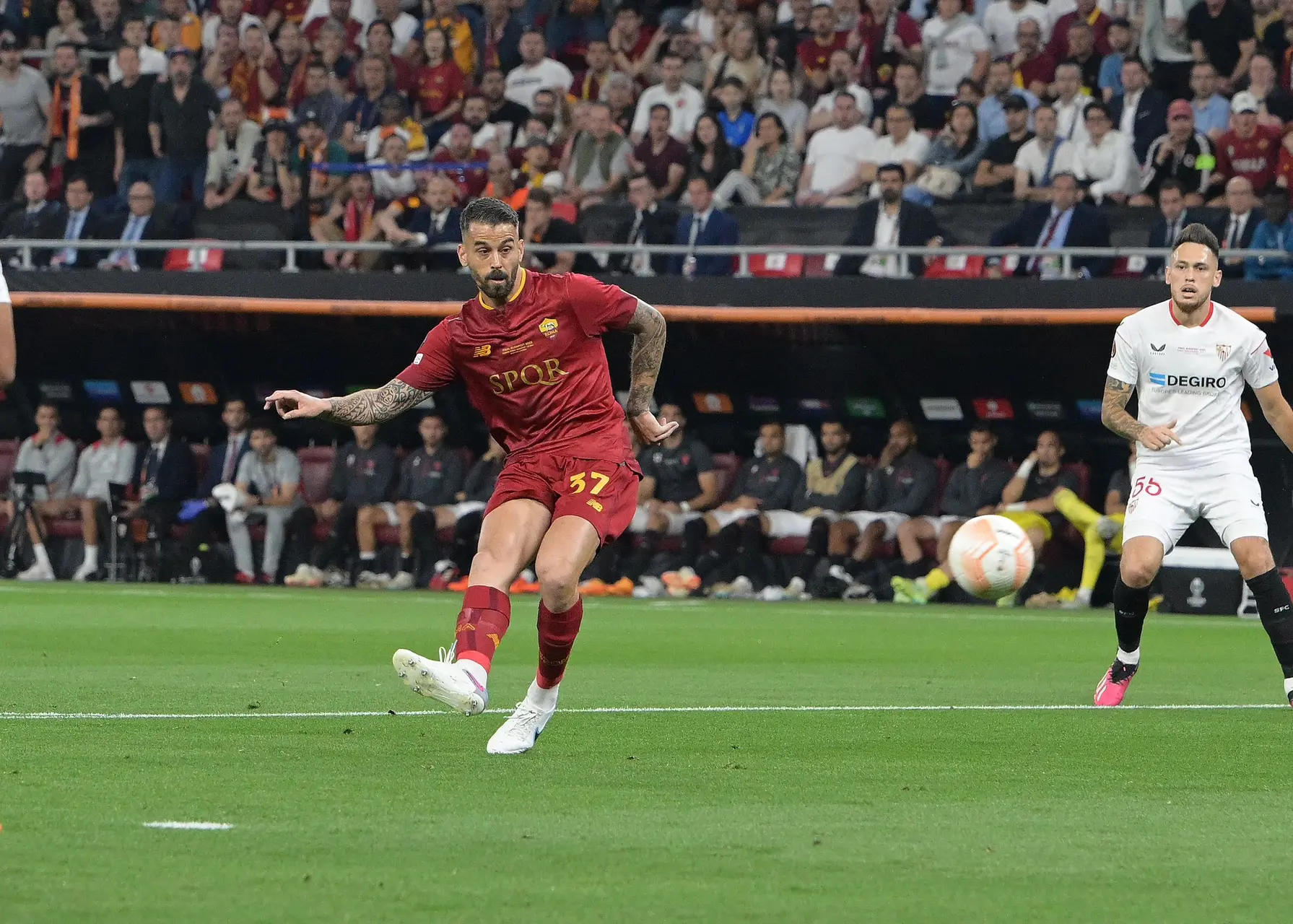 finale europa league siviglia roma spinazzola