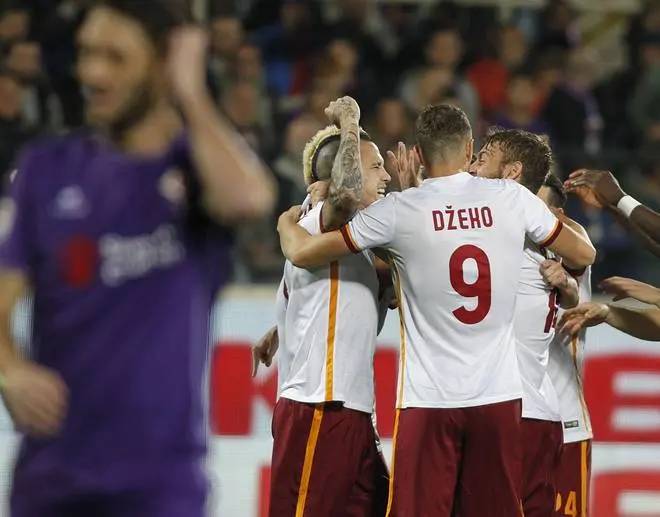 fiorentina roma esultanza 25102015
