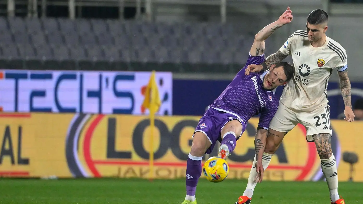 fiorentina roma mancini belotti