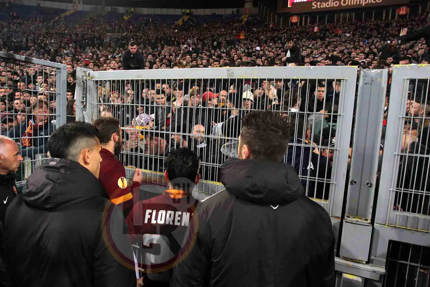 florenzi astori sotto sud roma fiore 190315 mancini