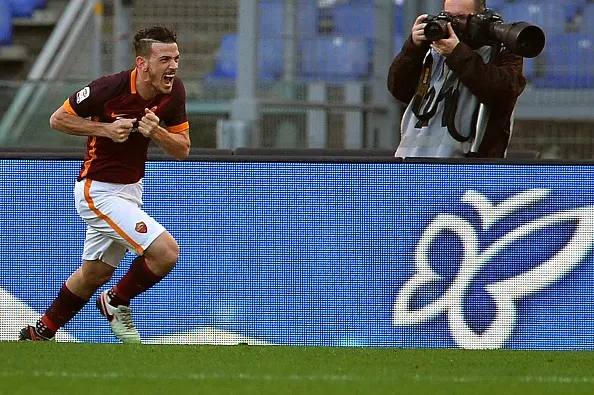 florenzi esulta 2 roma genoa