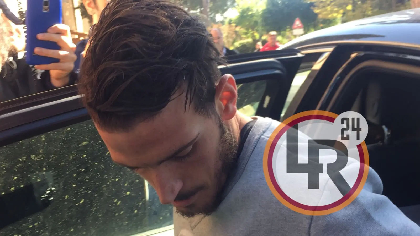 florenzi ingresso in macchina uscita villa stuart 311016