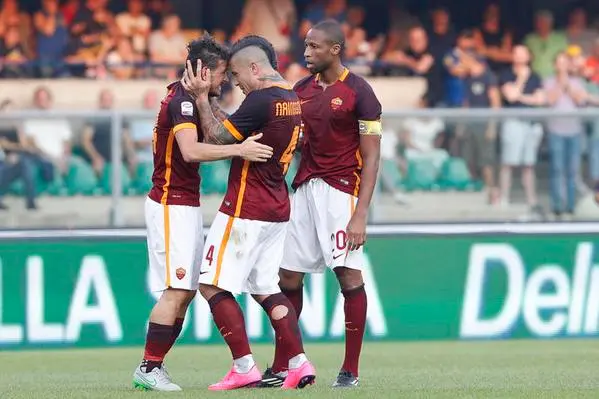 florenzi nainggolan esultanza gol1