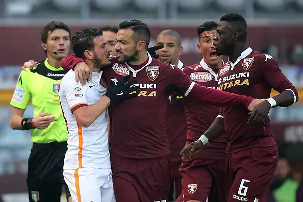 florenzi quagliarella proteste toro roma