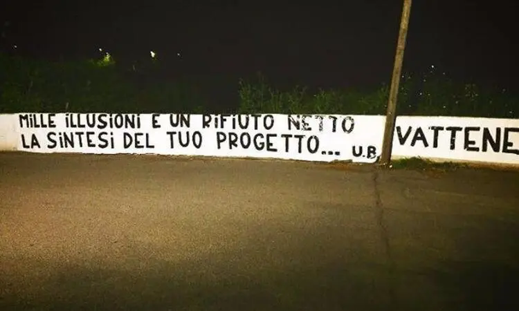 foto striscione pallotta