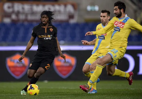 gervinho fernandez azione roma napoli