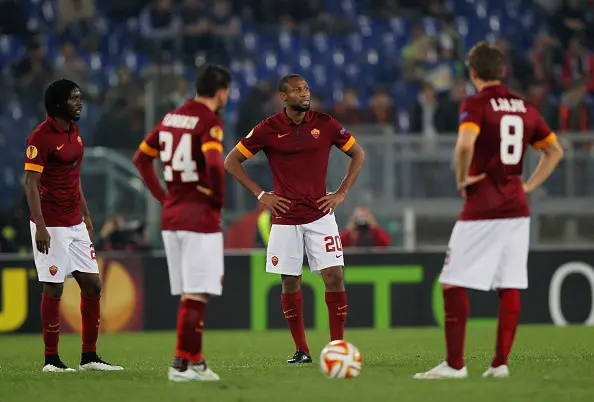 gervinho ljajic keita tristi mani sui fianchi europa league roma fiorentina 19032015