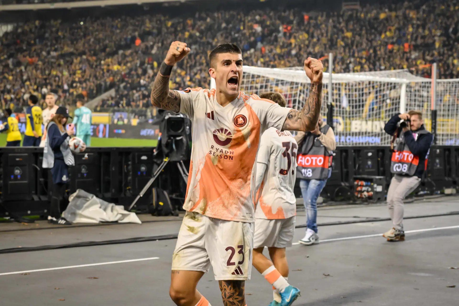 gianluca mancini esultanza