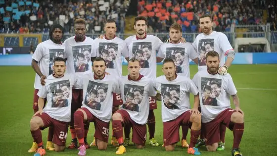giocatori maglia stefano cristian samp roma