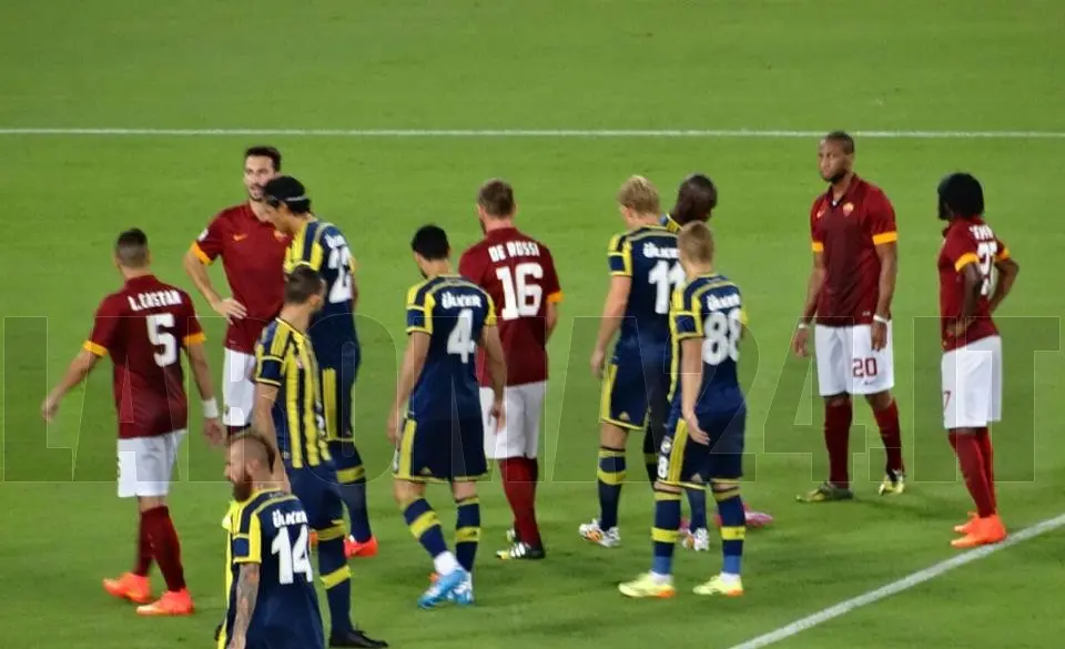 giocatori presentazione roma fenerbahce 190814