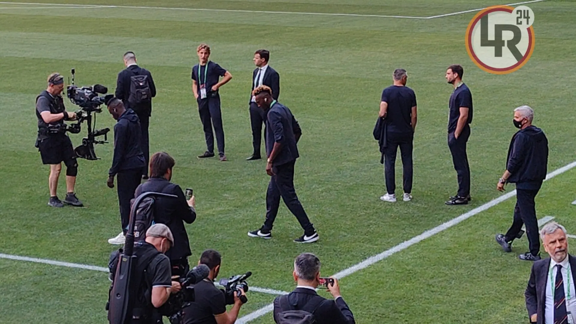 giocatori roma stadio tirana
