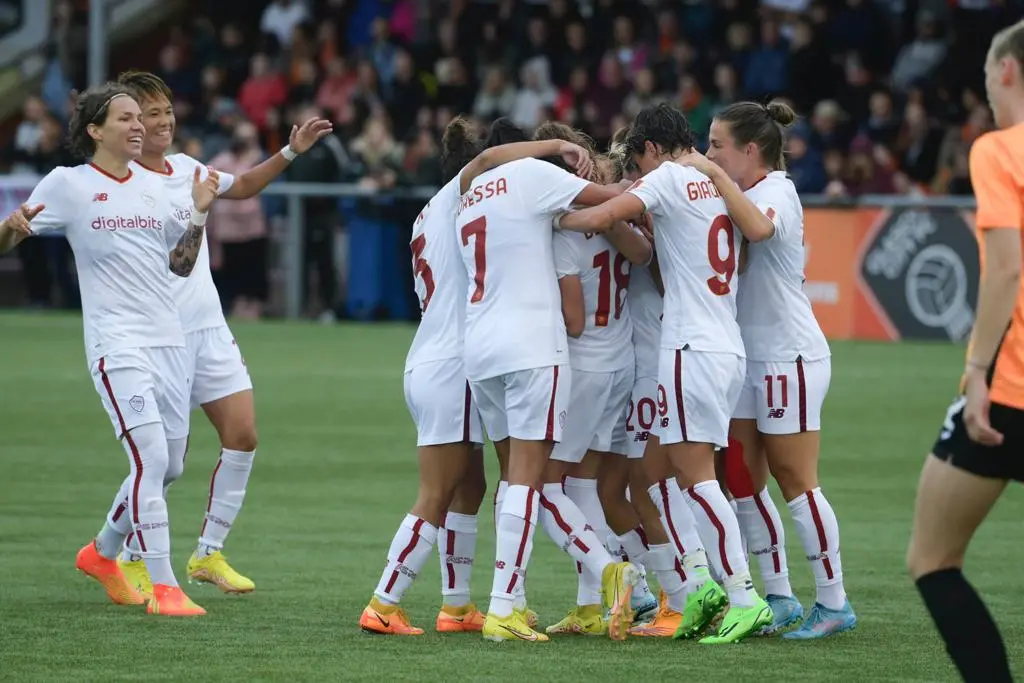 glasgow city roma femminile champions league esultanza 1