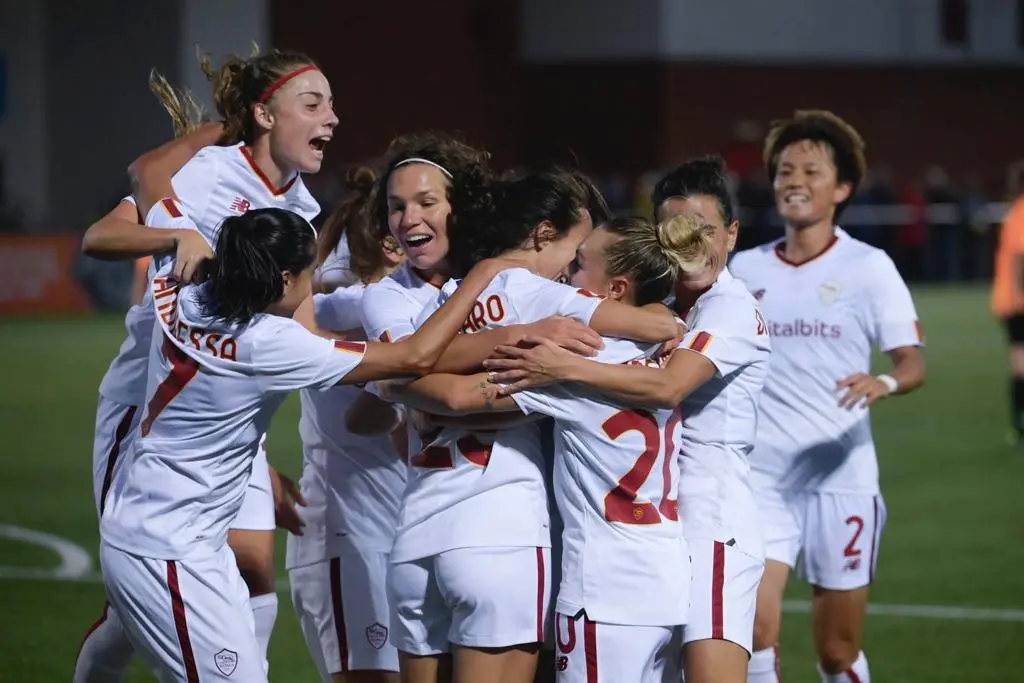 glasgow city roma femminile champions league esultanza 7