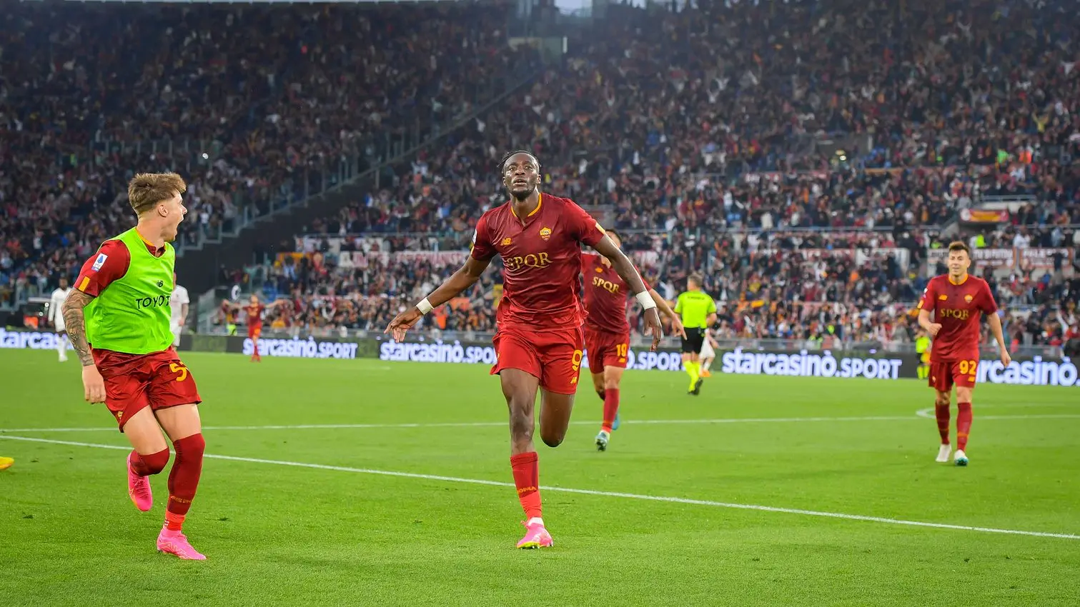 gol abraham roma milan 1