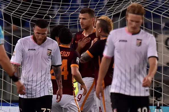 gol dzeko roma palermo