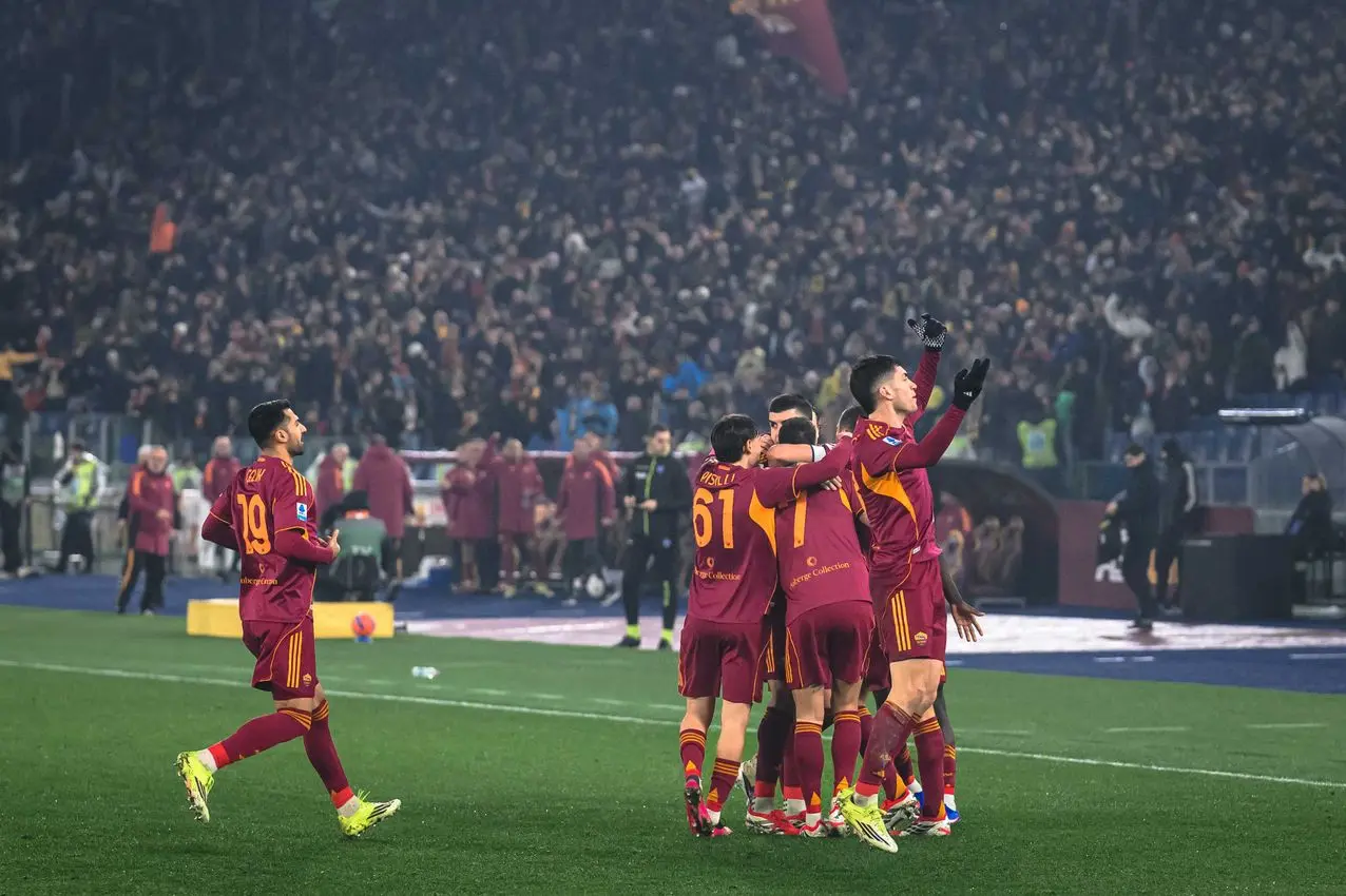 gol roma milan esultanza